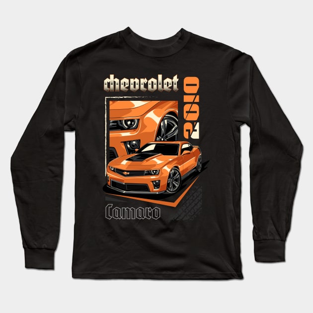 2010 Chevrolet Camaro Long Sleeve T-Shirt by Harrisaputra